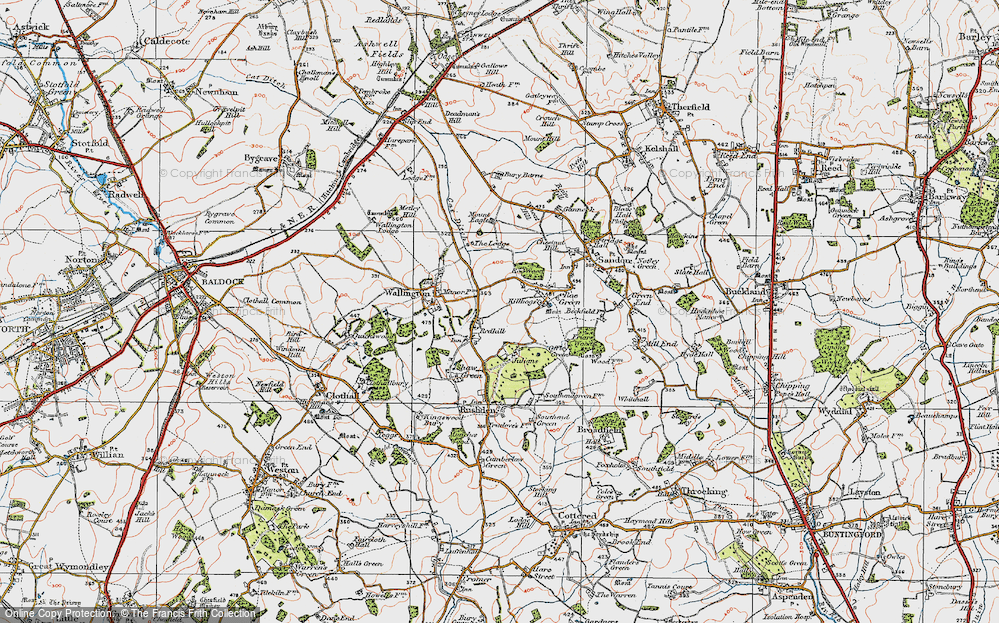 Old Map of Redhill, 1919 in 1919