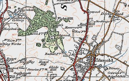Old map of Leapool in 1921