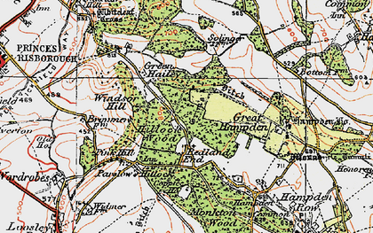 Old map of Redland End in 1919