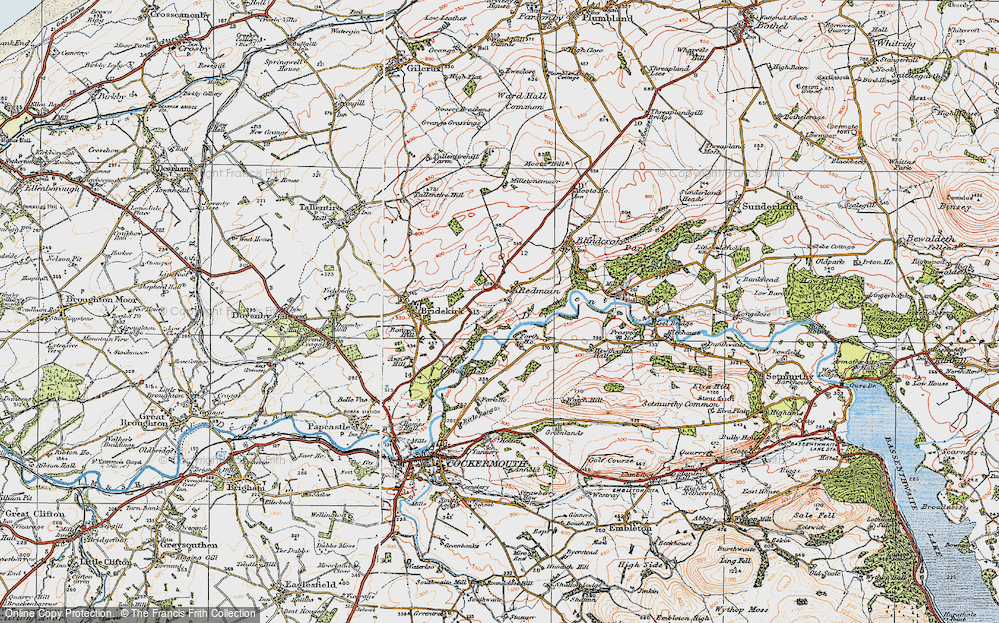 Old Map of Redmain, 1925 in 1925