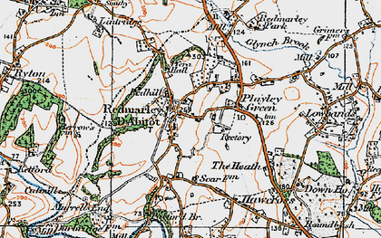 Old map of Redmarley D'Abitot in 1919