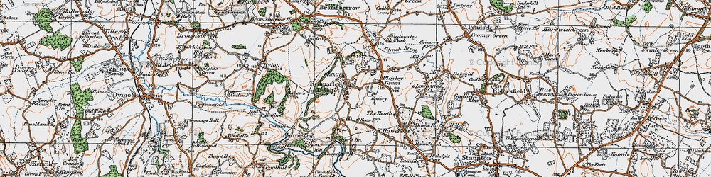 Old map of Redmarley D'Abitot in 1919