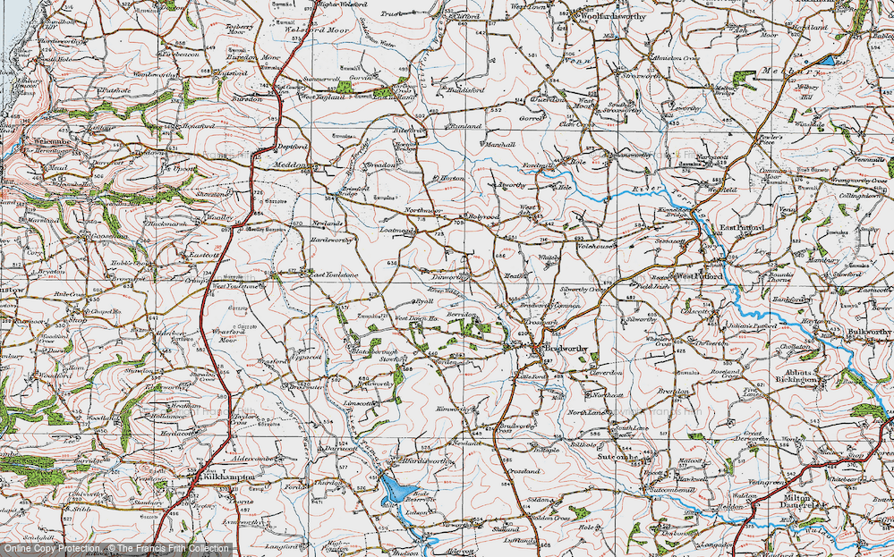 Old Map of Redmonsford, 1919 in 1919