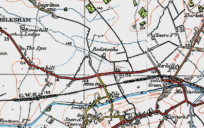 Old map of Redstocks in 1919