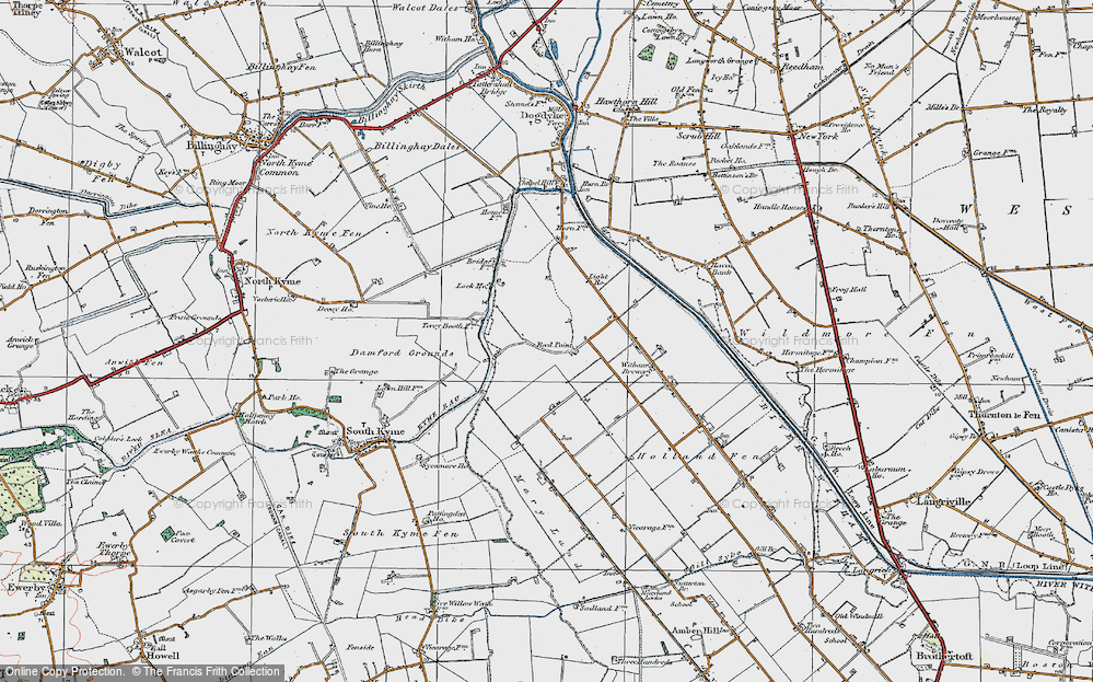 Old Map of Reed Point, 1922 in 1922