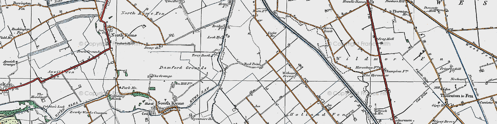 Old map of Reed Point in 1922