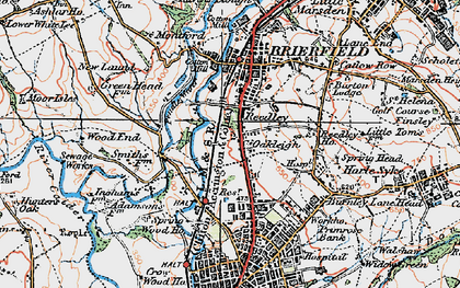 Old map of Reedley in 1924