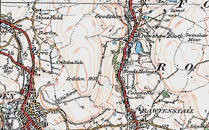 Old map of Reeds Holme in 1924