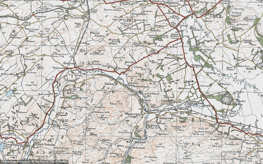 Old Map of Reedsford, 1926 in 1926