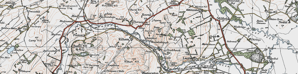 Old map of Reedsford in 1926
