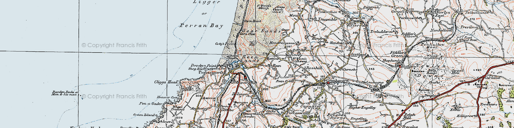 Old map of Reen Manor in 1919
