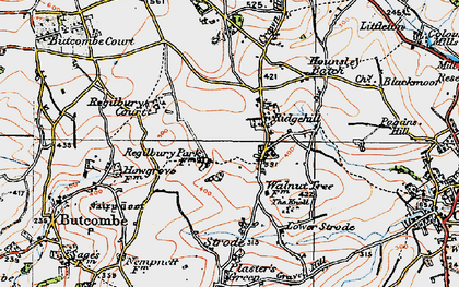 Old map of Regil in 1919