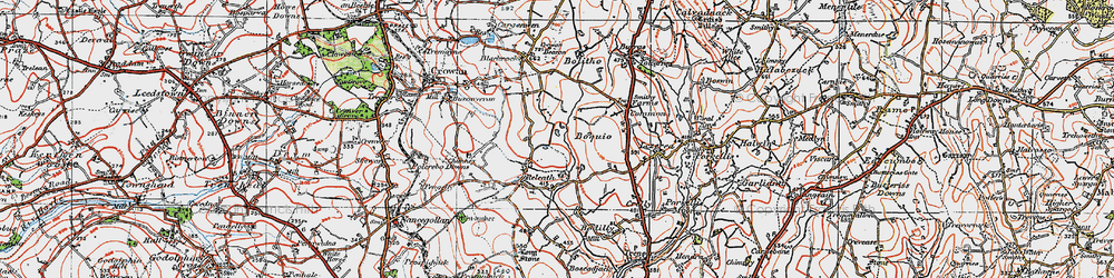 Old map of Releath in 1919