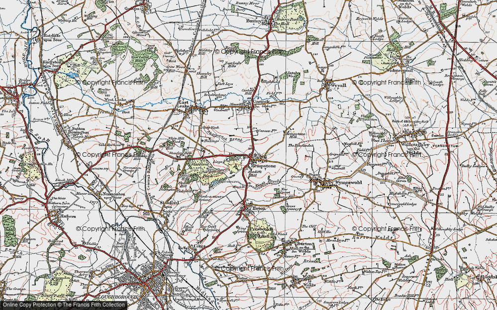 Historic Ordnance Survey Map of Rempstone, 1921