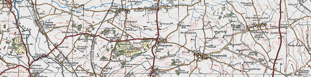Old map of Rempstone in 1921