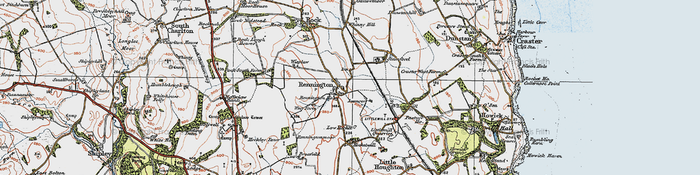 Old map of Stamford in 1926