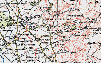 Old map of Rhiwbebyll in 1924