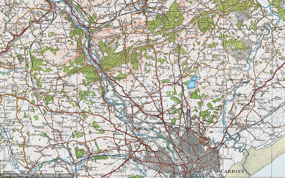 Map Of Rhiwbina Cardiff Map Of Rhiwbina, 1919 - Francis Frith