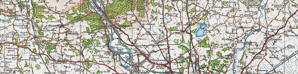 Old map of Rhiwbina in 1919