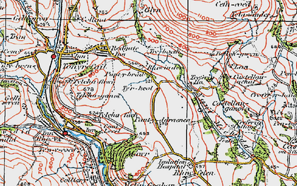 Old map of Rhiwinder in 1922