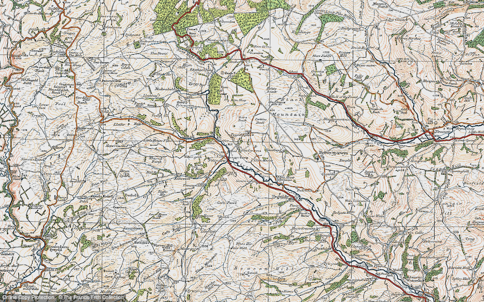 Old Map of Rhyd-y-cwm, 1920 in 1920