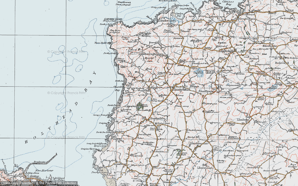 Old Map of Rhydwyn, 1922 in 1922