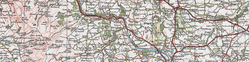 Old map of Rhydymwyn in 1924