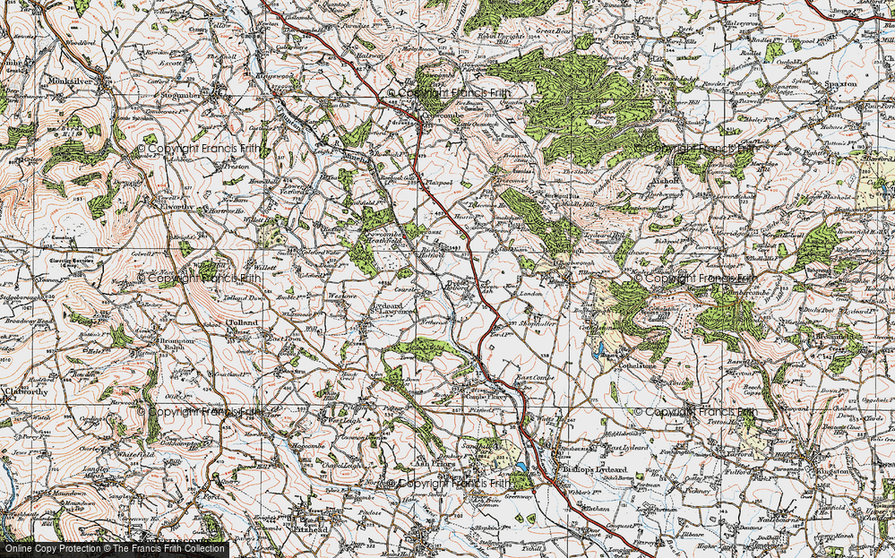 Old Map of Rich's Holford, 1919 in 1919