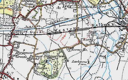 Old map of Richings Park in 1920