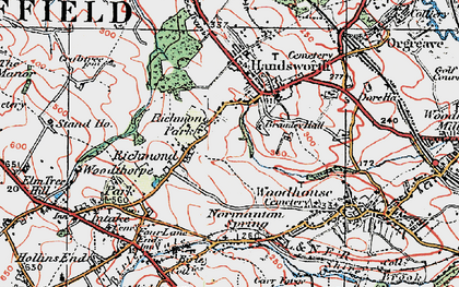 Old map of Richmond in 1923