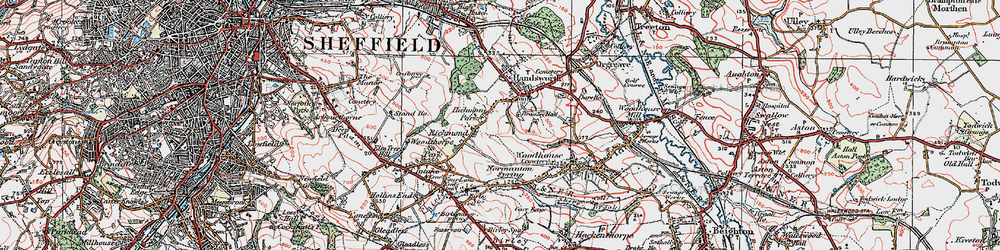 Old map of Richmond in 1923