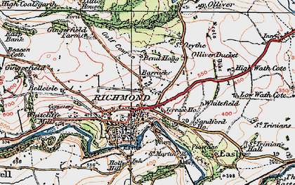 Old map of Richmond in 1925