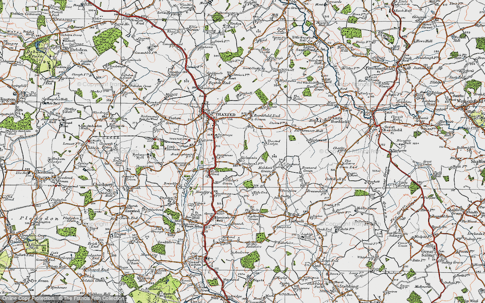 Old Map of Richmond's Green, 1919 in 1919