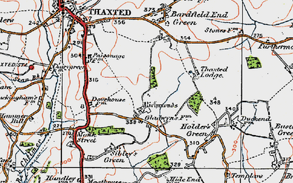 Old map of Richmond's Green in 1919