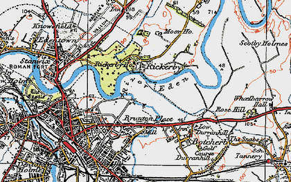 Old map of Rickerby in 1925
