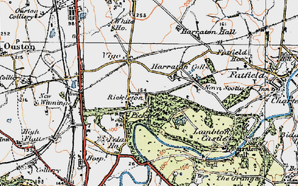 Old map of Rickleton in 1925