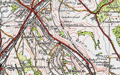 Old map of Riddlesdown in 1920