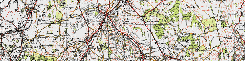 Old map of Riddlesdown in 1920