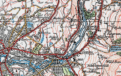 Old map of Ridge Hill in 1924