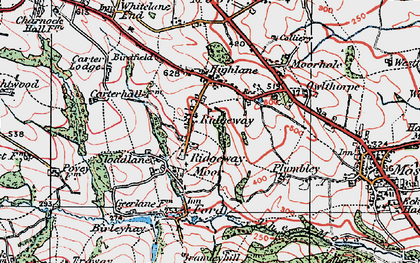 Old map of Ridgeway in 1923