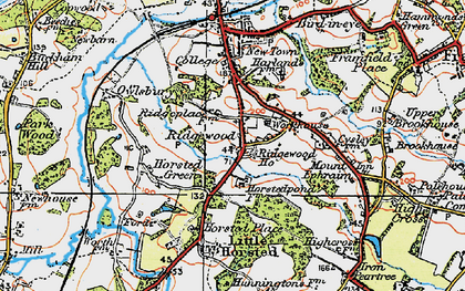 Old map of Ridgewood in 1920