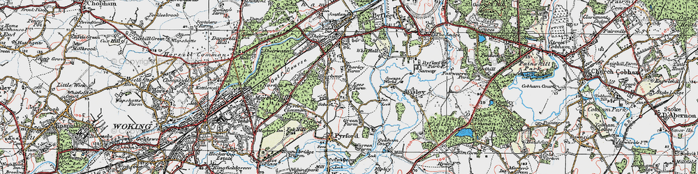 Old map of Ridgway in 1920