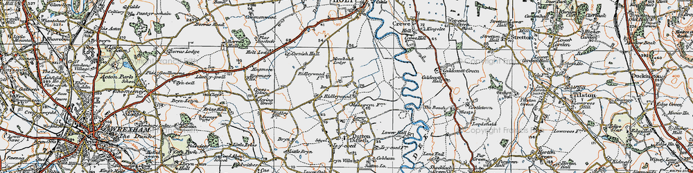 Old map of Ridleywood in 1921