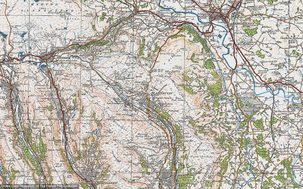 Old Map of Rifle Green, 1919 in 1919