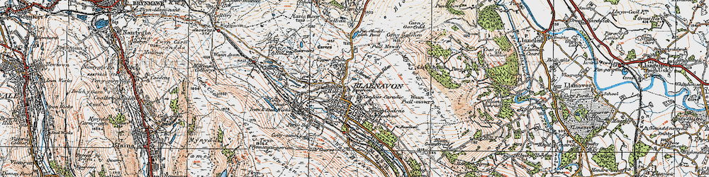 Old map of Rifle Green in 1919