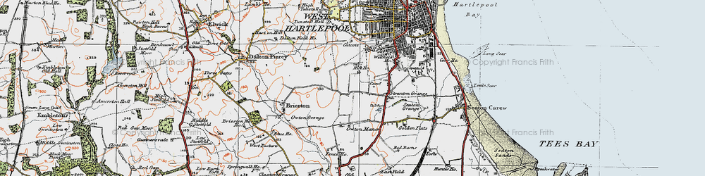 Old map of Rift House in 1925