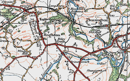 Old map of Riley Green in 1924