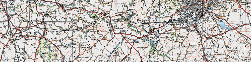 Old map of Brimmicroft in 1924