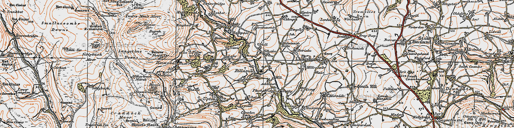 Old map of Rillaton in 1919