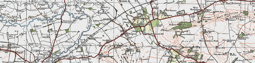 Old map of Bassett Ho in 1925